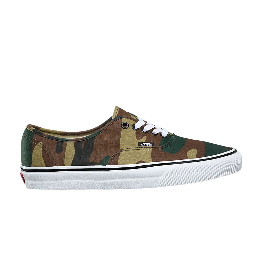 Pre-owned Vans Authentic 'woodland Camo' In Green