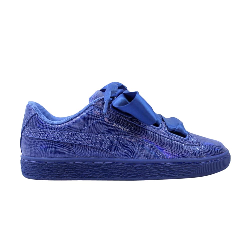Pre-owned Puma Wmns Basket Heart Ns 'baja Blue'