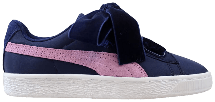 Puma Wmns Basket Heart Nylon Blue Depths