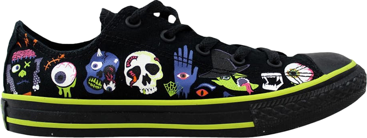 Buy Chuck Taylor All Star Ox PS 'Black Bold Lime' - 654367F | GOAT CA
