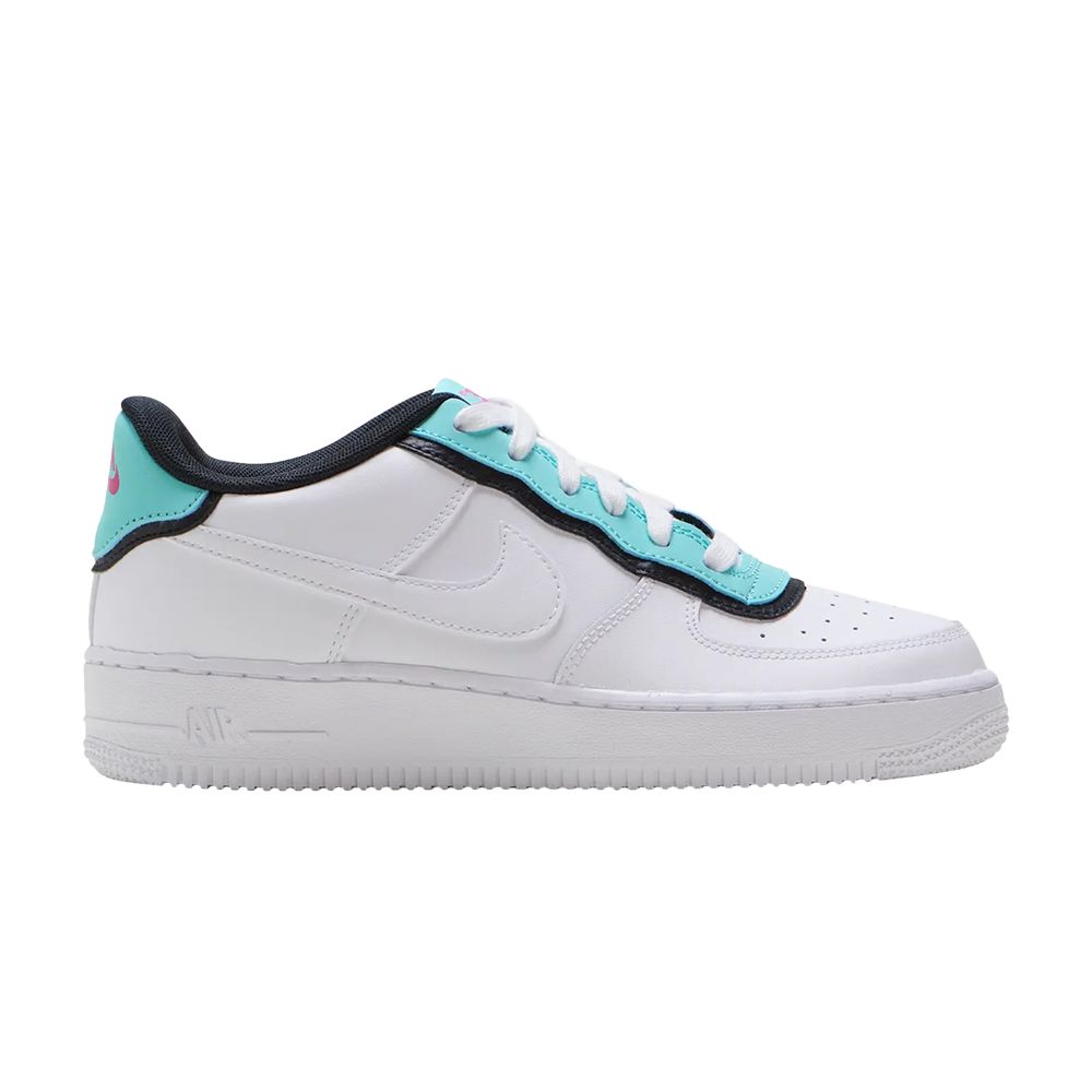 Pre-owned Nike Force 1 Low Lv8 Ps 'double Layer - White Aqua' | Kid's Size 6