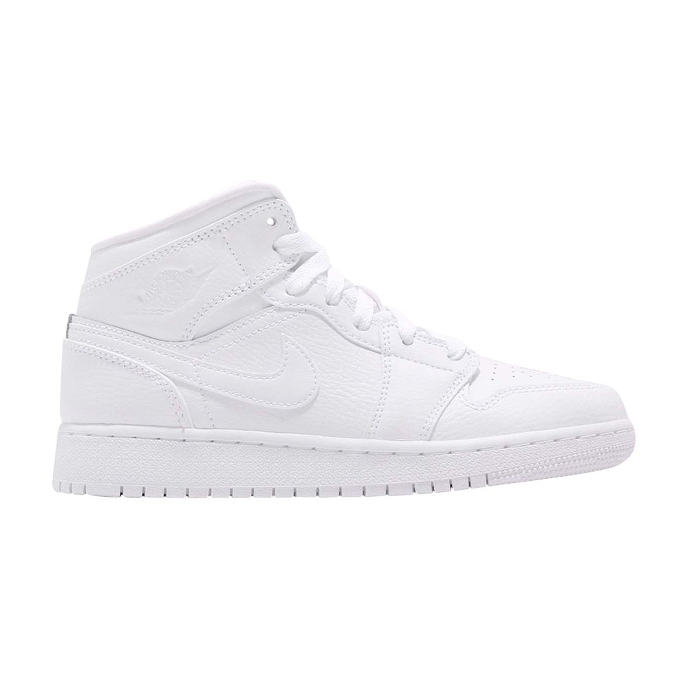 Air Jordan 1 Mid GS 'Triple White' 2019 | Kid's Size 8