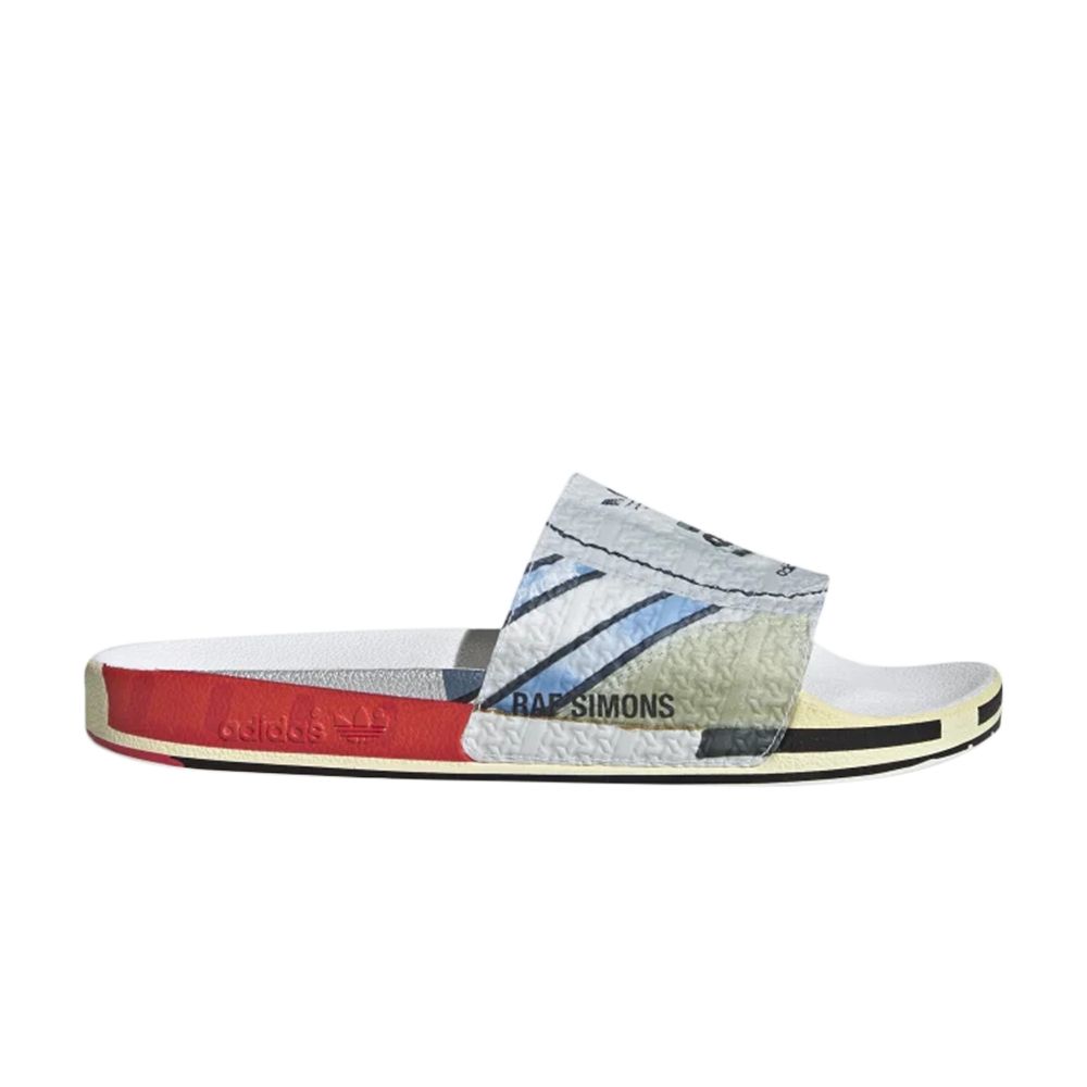 adidas Raf Simons x Micro Adilette Slides 'Trompe L'oeil' | Silver | Men's Size 7