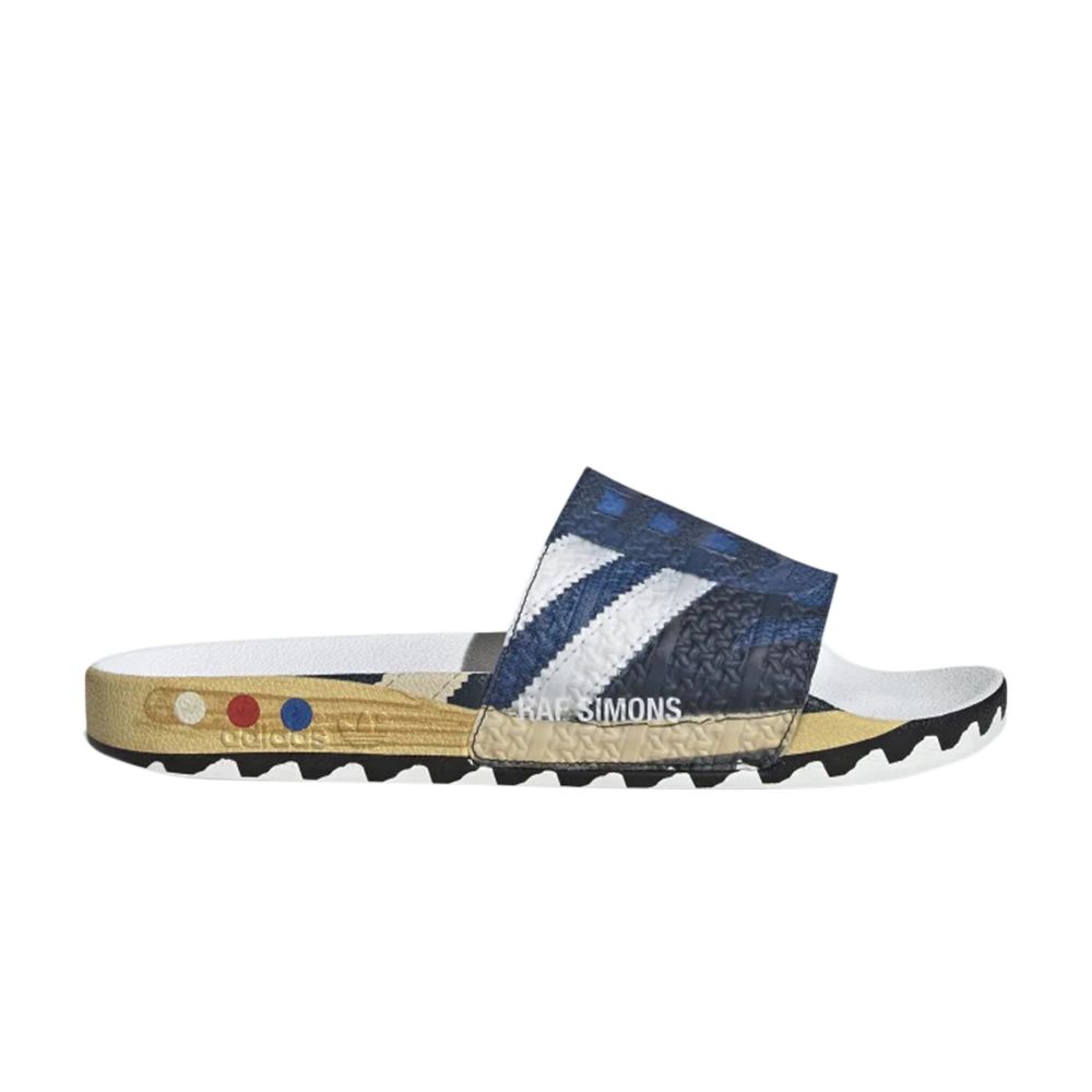adidas Raf Simons x LA Adilette Slides 'Trompe L'oeil' | Blue | Men's Size 4