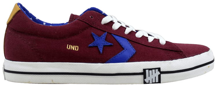 Undefeated x Converse Pro Leather Vulc Oxford Burgundy
