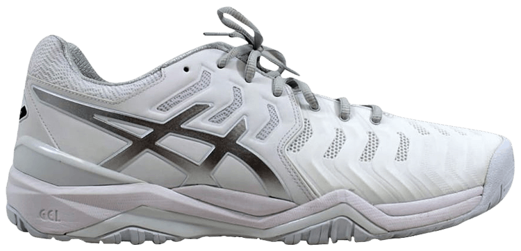 Asics Resolution 7 White Silver