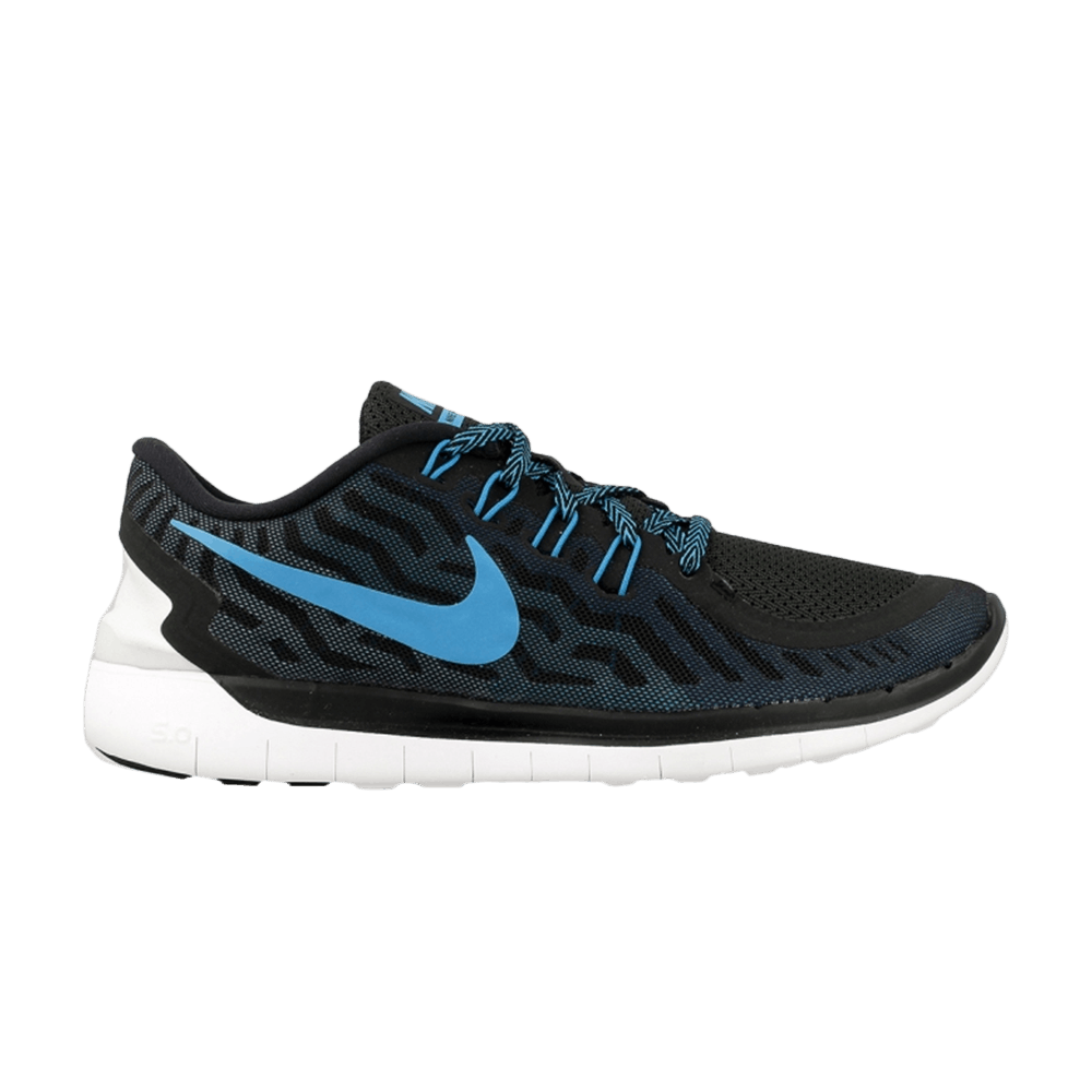 nike free 5.0 black blue