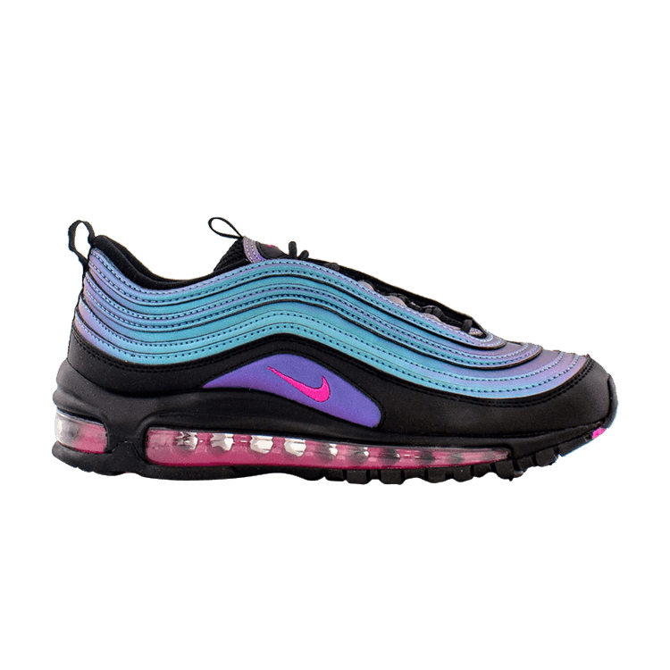 Nike Air Max 97 Shoes Black Laser Fuchsia Size 5