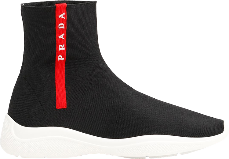 Prada Wmns Logo Sock 'Black'