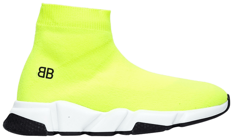 Yellow balenciaga discount speed trainer