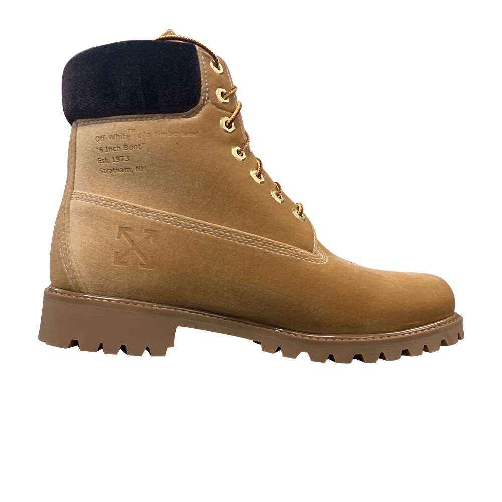Pre-owned Timberland Off-white X 6 Inch Textile Waterproof Boot 'wheat' In Tan