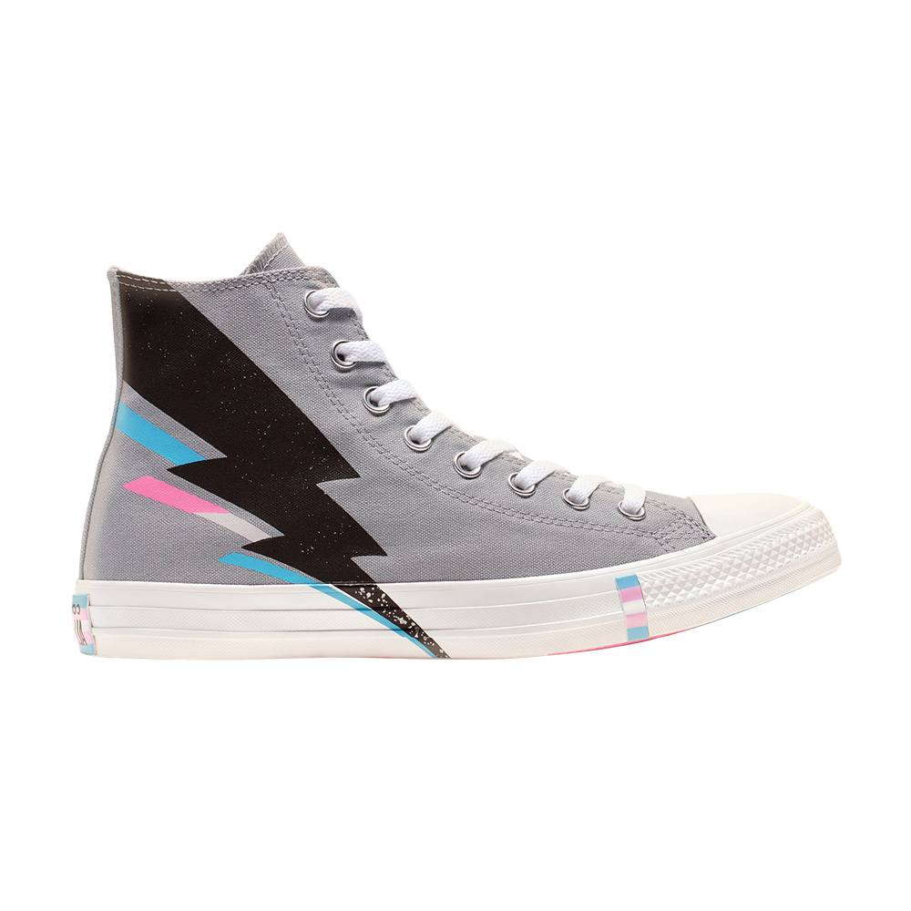 Pre-owned Converse Chuck Taylor All Star Hi 'pride Flag Inspired' In Grey