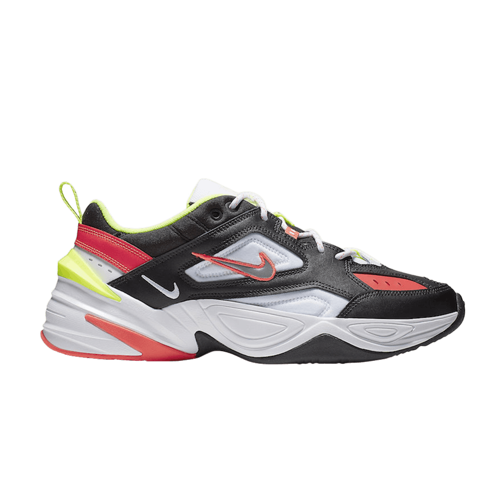 nike m2k tekno black volt crimson