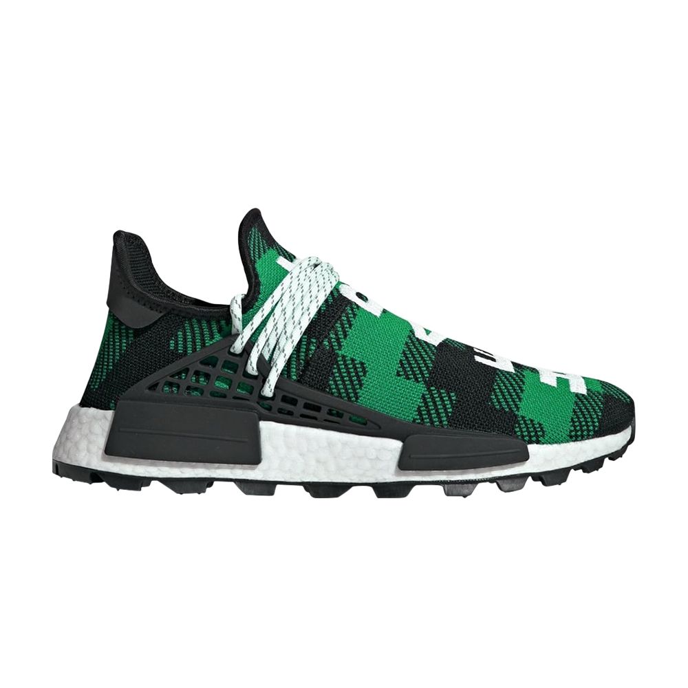 adidas Pharrell x Billionaire Boys Club x NMD Human Race Trail 'Green Plaid' | Men's Size 9.5