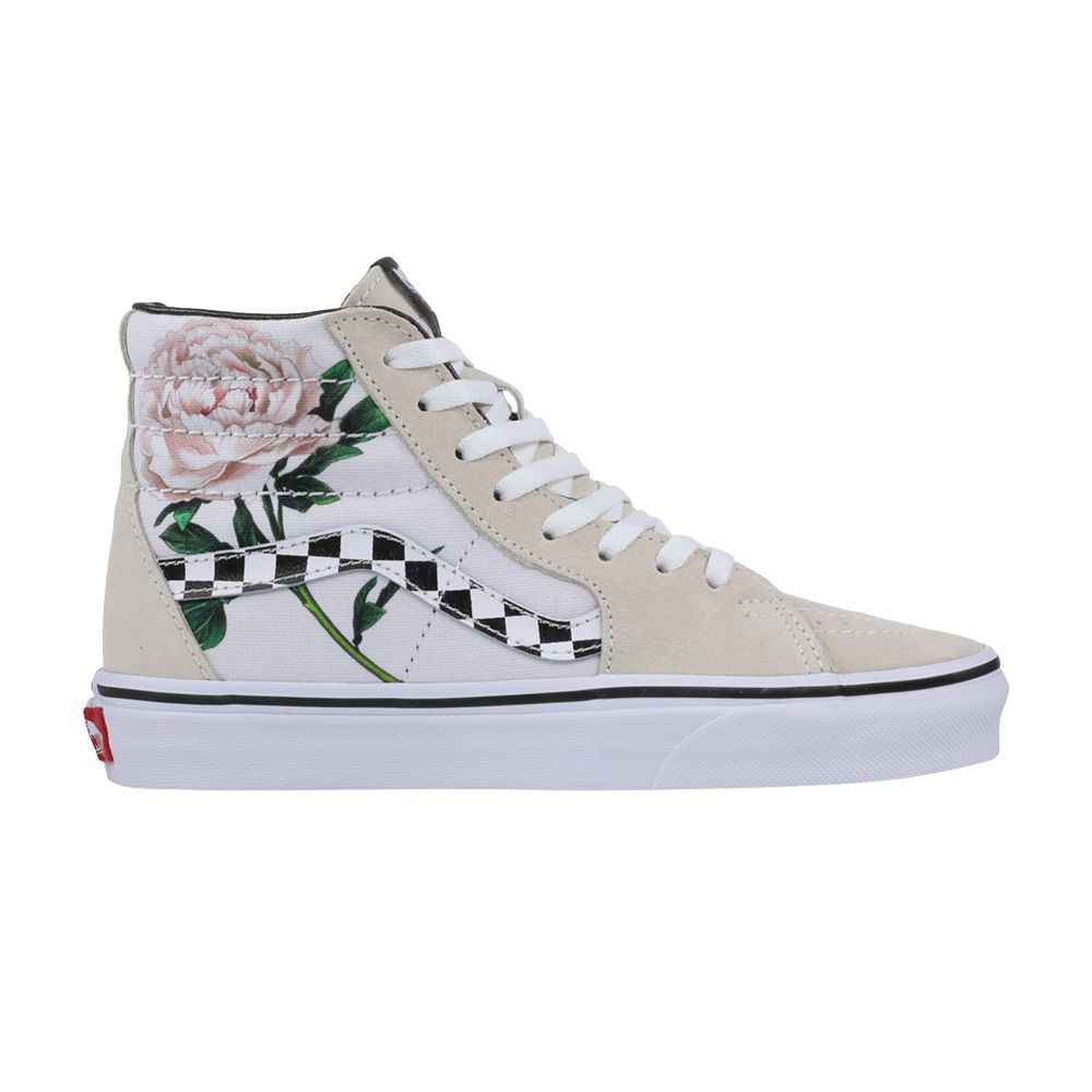 Pre-owned Vans Sk8-hi 'checker Floral' In Cream