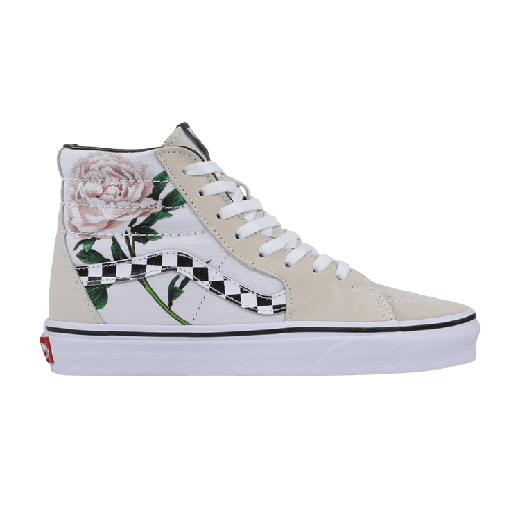 Size 6.5 Sk8 Hi Checker Floral