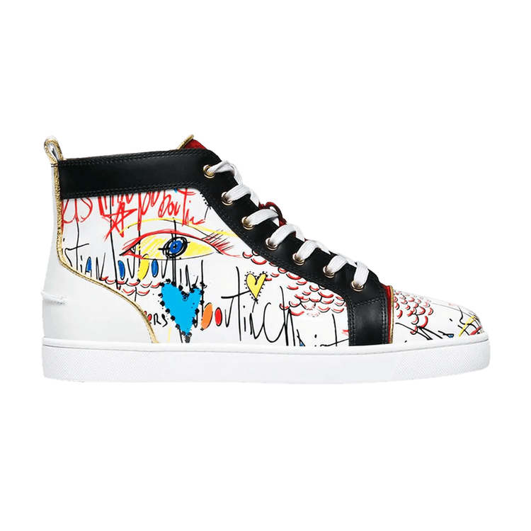Buy Christian Louboutin Louis Flat Loubitag Print 1180212 GOAT