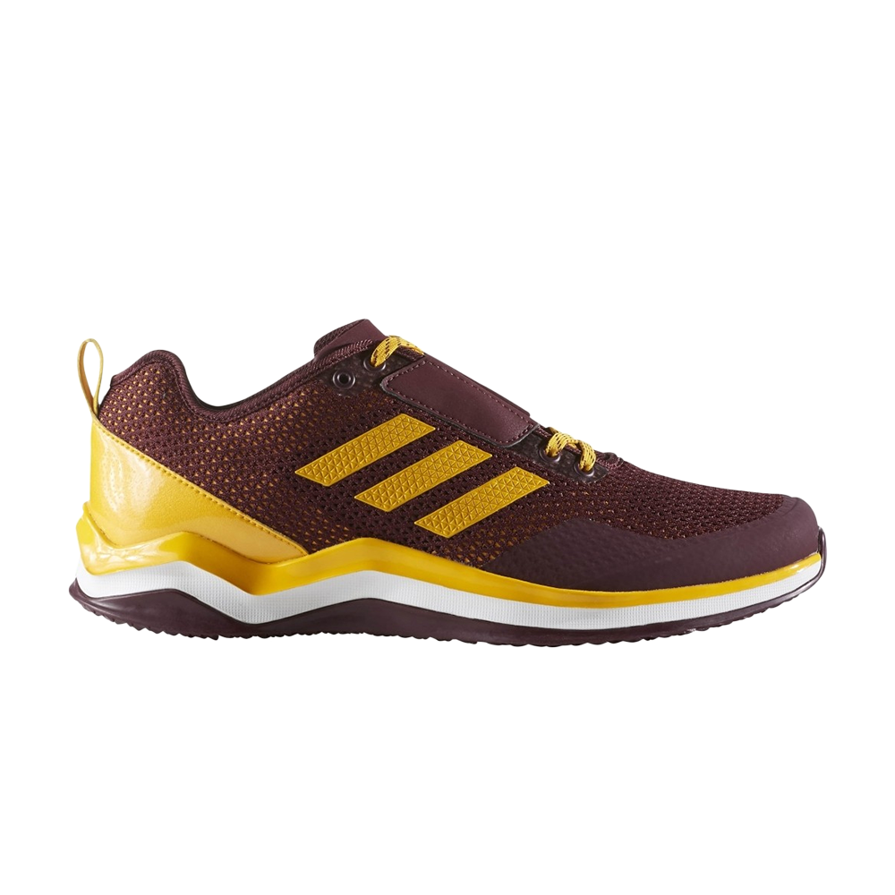 Pre-owned Adidas Originals Speed Trainer 3.0 'gold Maroon' In Red
