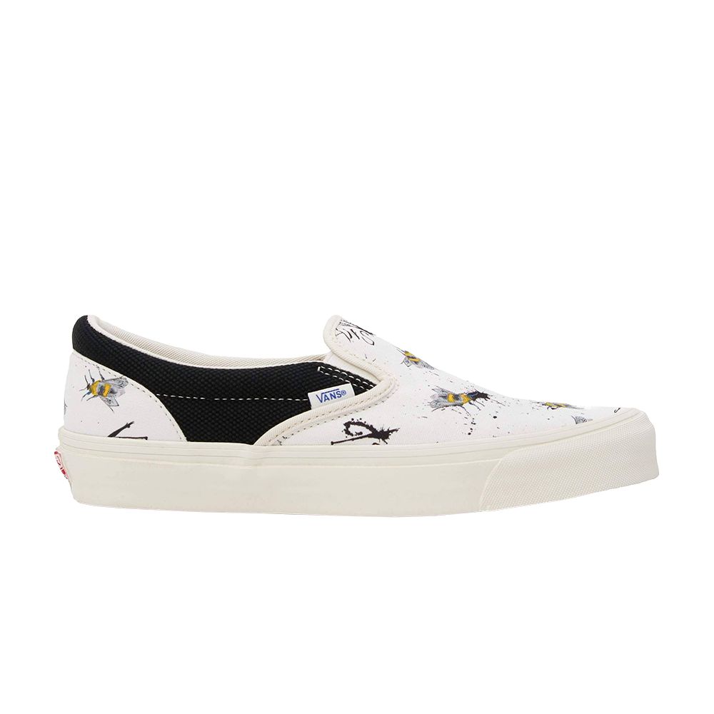 Vans Ralph Steadman x OG Classic Slip-On LX 'Bee' | White | Men's Size 10