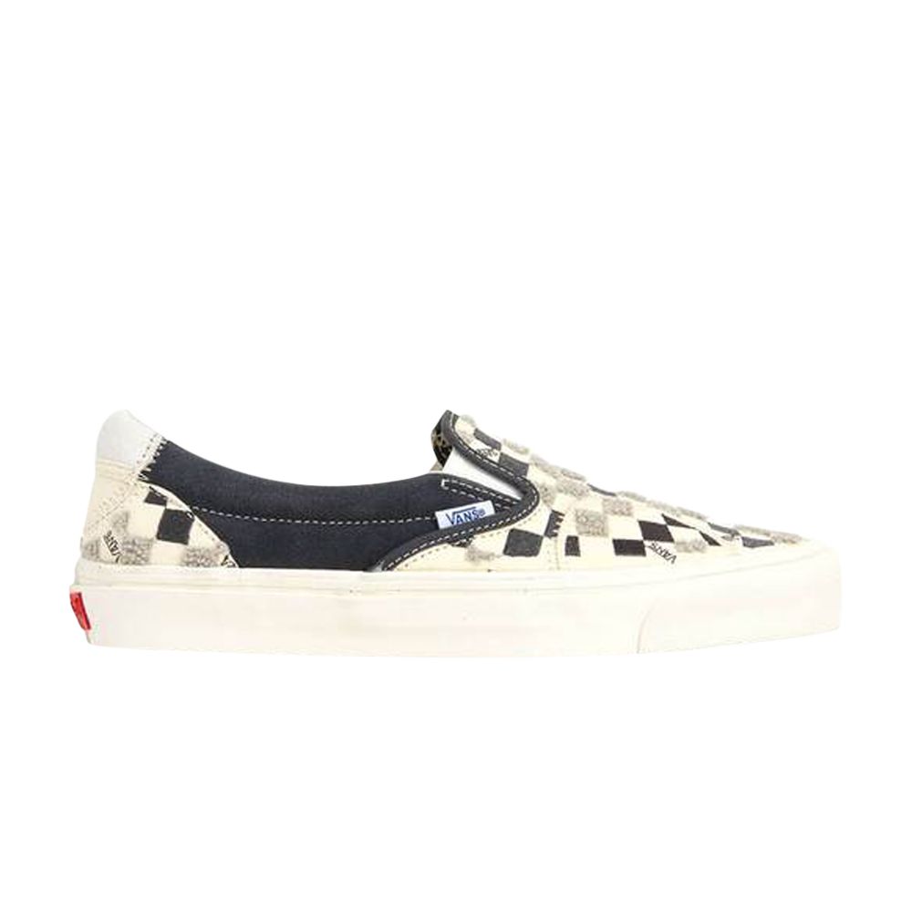 Vans Classic Slip-On LX 'Bricolage Pack - Ebony' | White | Men's Size 4.5