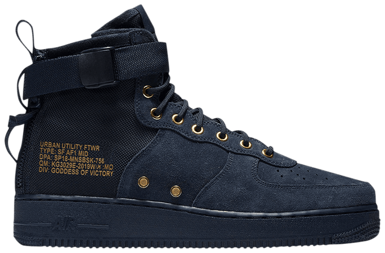 Nike SF Air Force 1 Mid Obsidian Sample