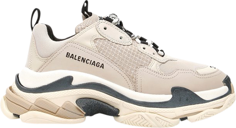 Buy Balenciaga Wmns Triple S 'Beige Black' - 524039 W09O6 - Cream |