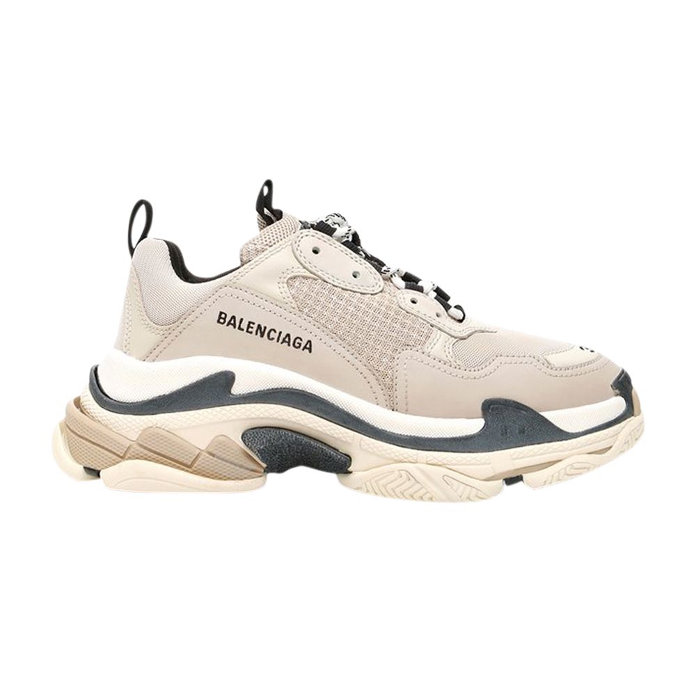 Balenciaga Wmns Triple S Trainer 'Beige Black' | Cream | Women's Size 36