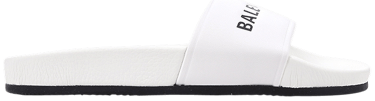 Balenciaga Classic Logo Slide White