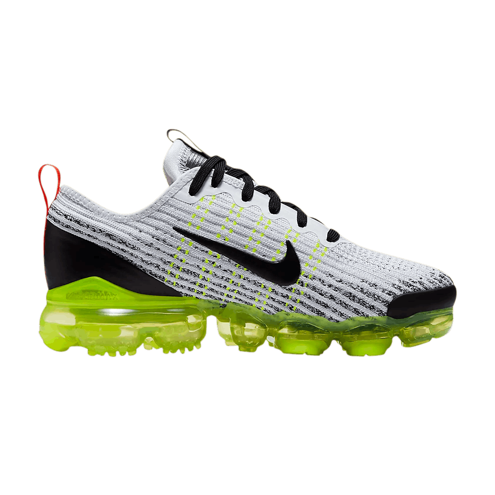 Nike air vapormax flyknit 3 white black volt hot sale
