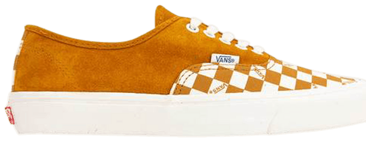 Vans OG Authentic LX Buckthorn Brown Checkerboard Toe
