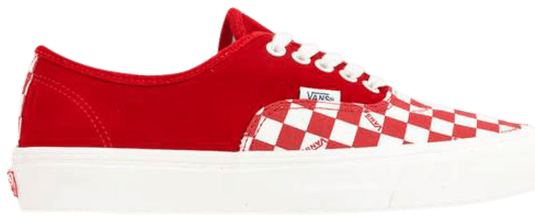Red checkerboard authentic best sale vans