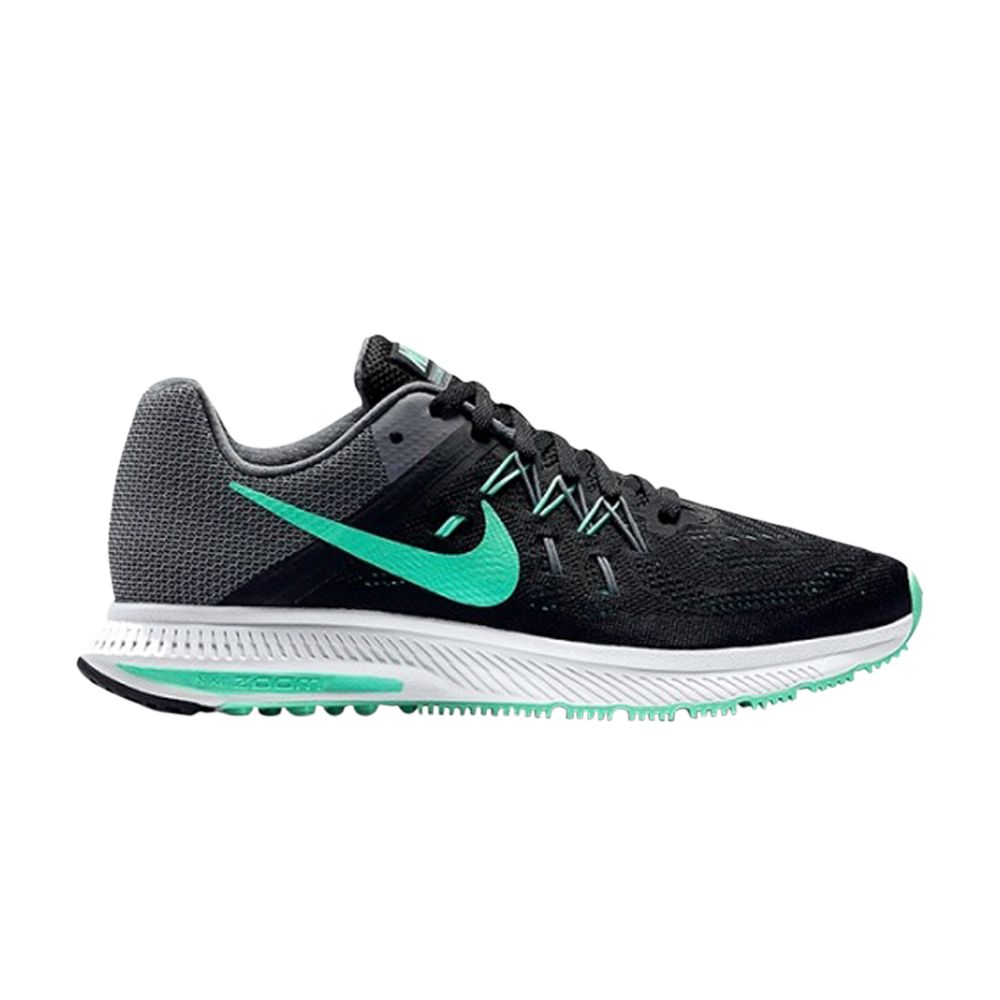 Nike Wmns Zoom Winflo 2 'Black Green Glow' | Women's Size 9.5 - 807279-003