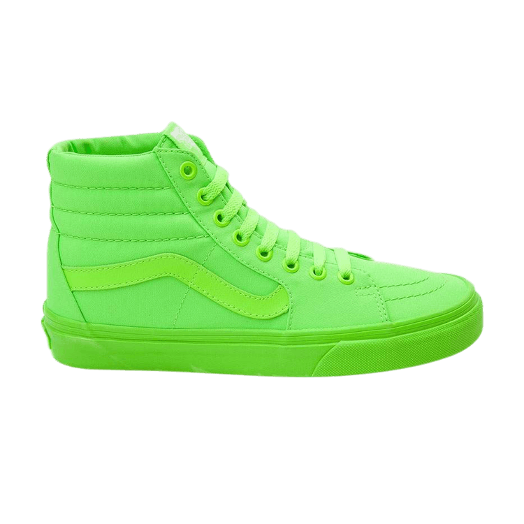 Vans sk8 hi neon green hot sale