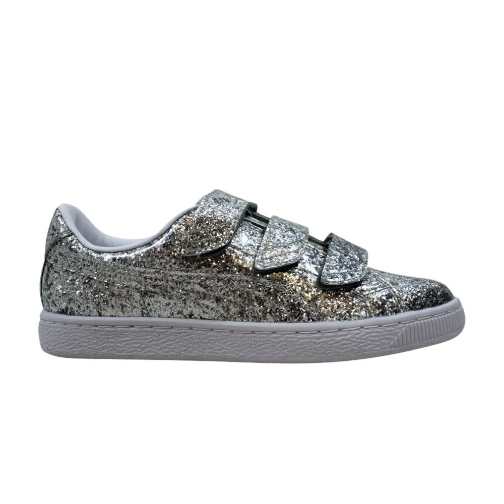 PUMA Pre-owned Wmns Basket Strap Glitter 'silver'