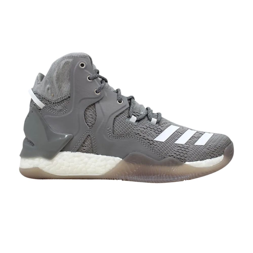 Pre-owned Adidas Originals Adidas D Rose 7 J 'grey White' | Kid's Size 10 In Gray