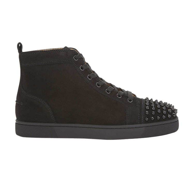 Louboutin black suede spikes store
