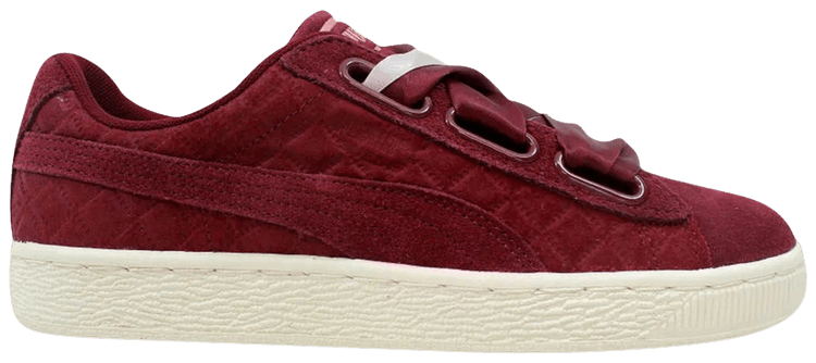 Puma suede heart quilted hot sale