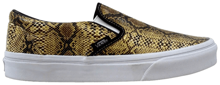 Vans Slip On Gold Snake
