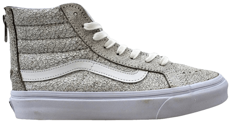 Vans Sk8 Hi Slim Zip White