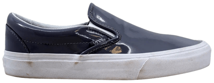 Vans Slip On Tumble Patent Grey