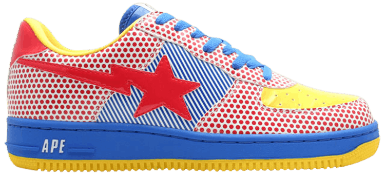 Bapesta FS 001 Low Dots  Stripes