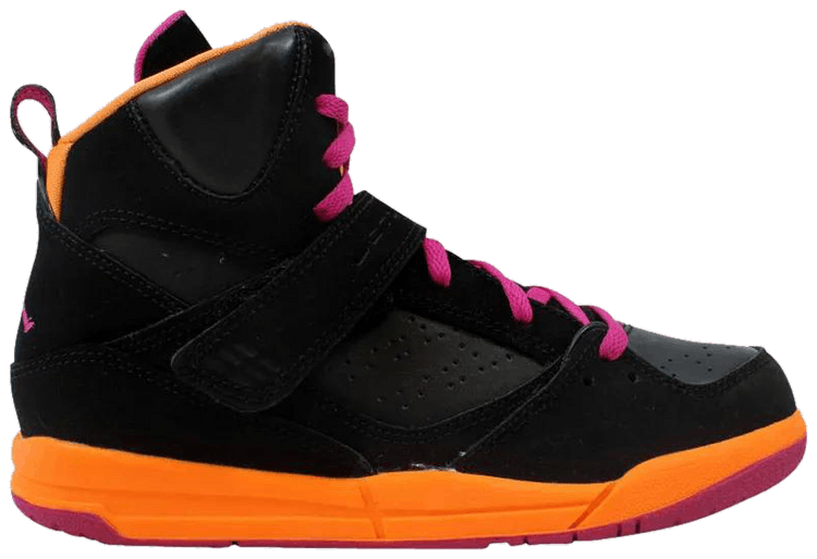 Air Jordan Flight 45 High GS Black Pink Citrus