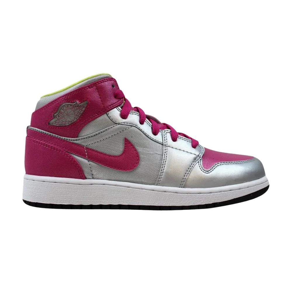 Air Jordan 1 Mid 'Metallic Silver Fusion Pink' | Kid's Size 7