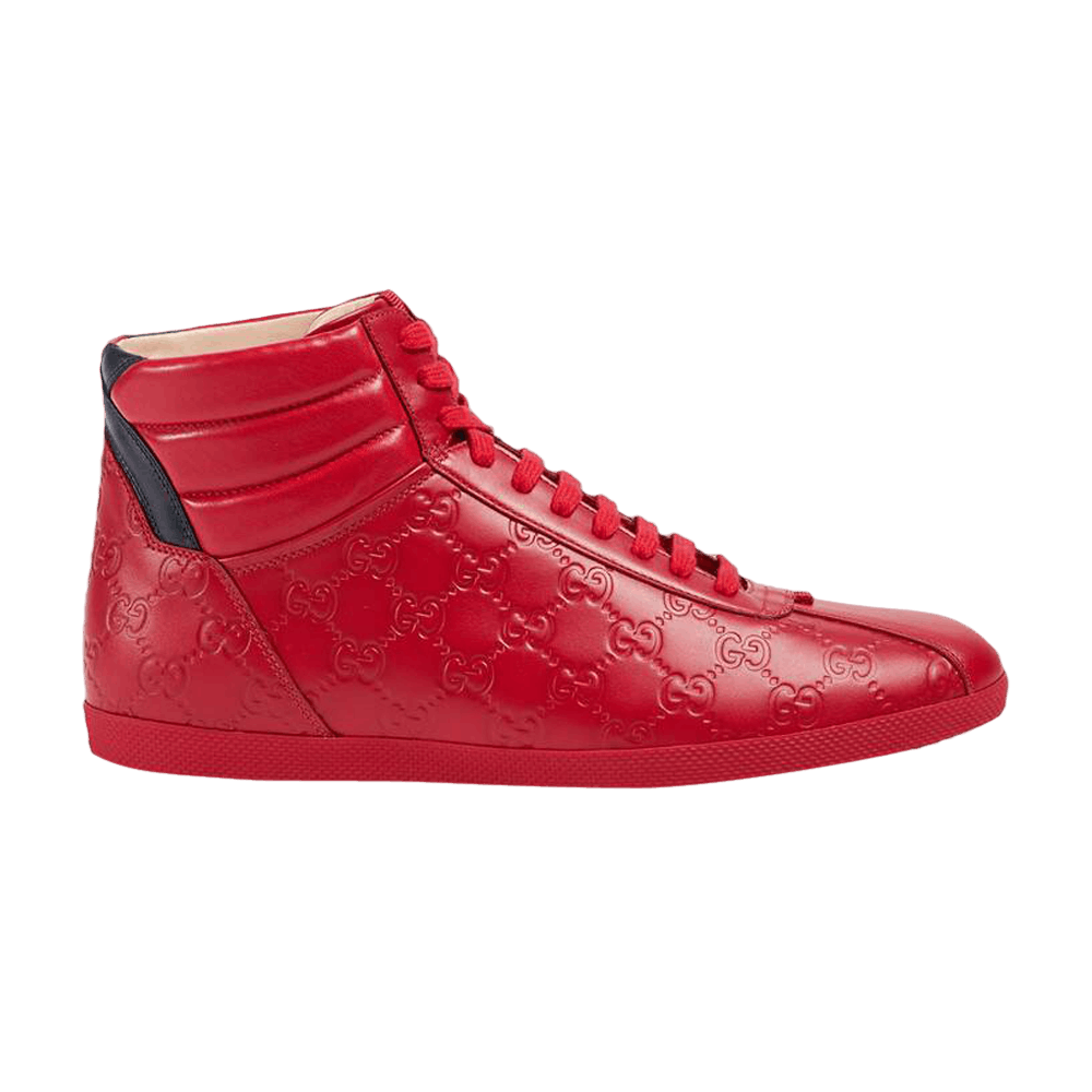 all red gucci sneakers