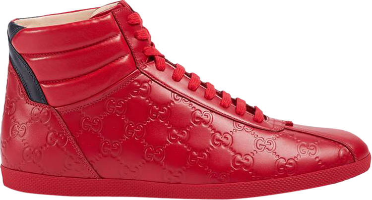 Gucci Signature High-top Sneaker in Red for Men