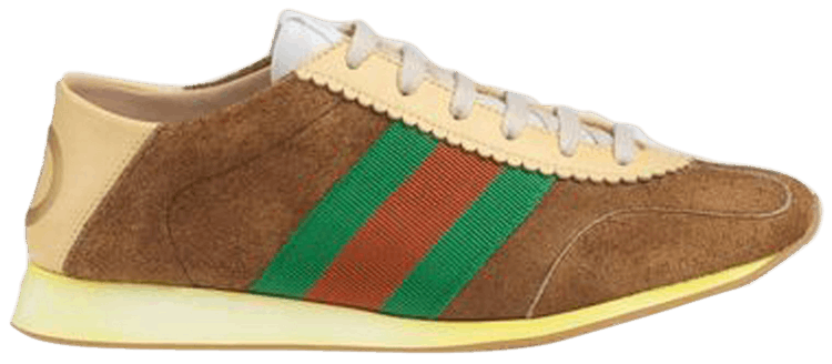 Gucci Wmns Leather Web Brown