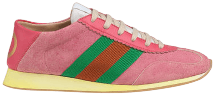 Gucci Wmns Leather Web 'Pink'