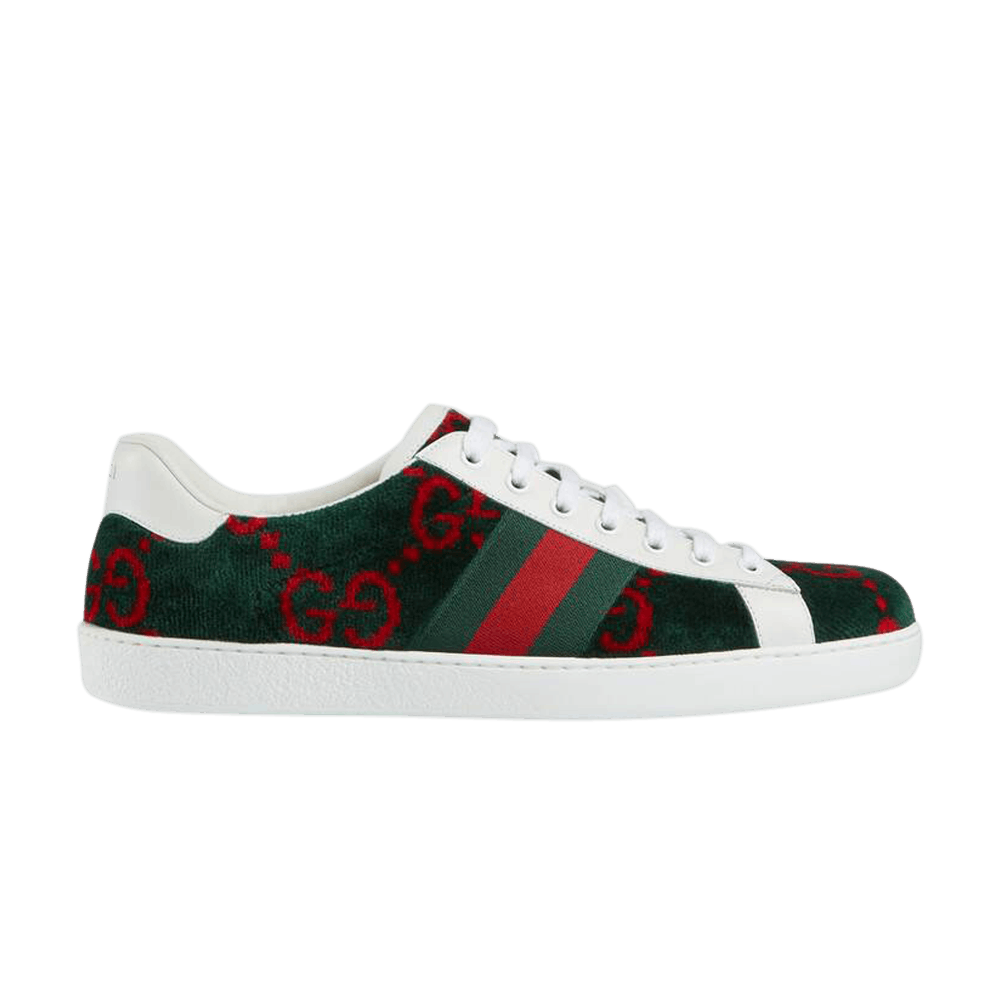 Gucci Ace GG Terry Cloth 'Green' | GOAT