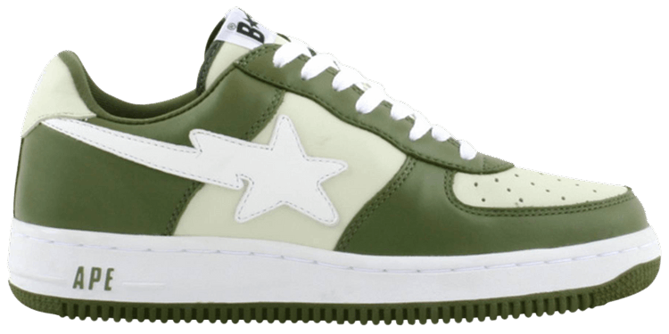Buy Bapesta FS-001 Low 'Olive Drab' - 195 - Green | GOAT