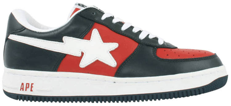Bapesta FS 001 Low Navy Red White